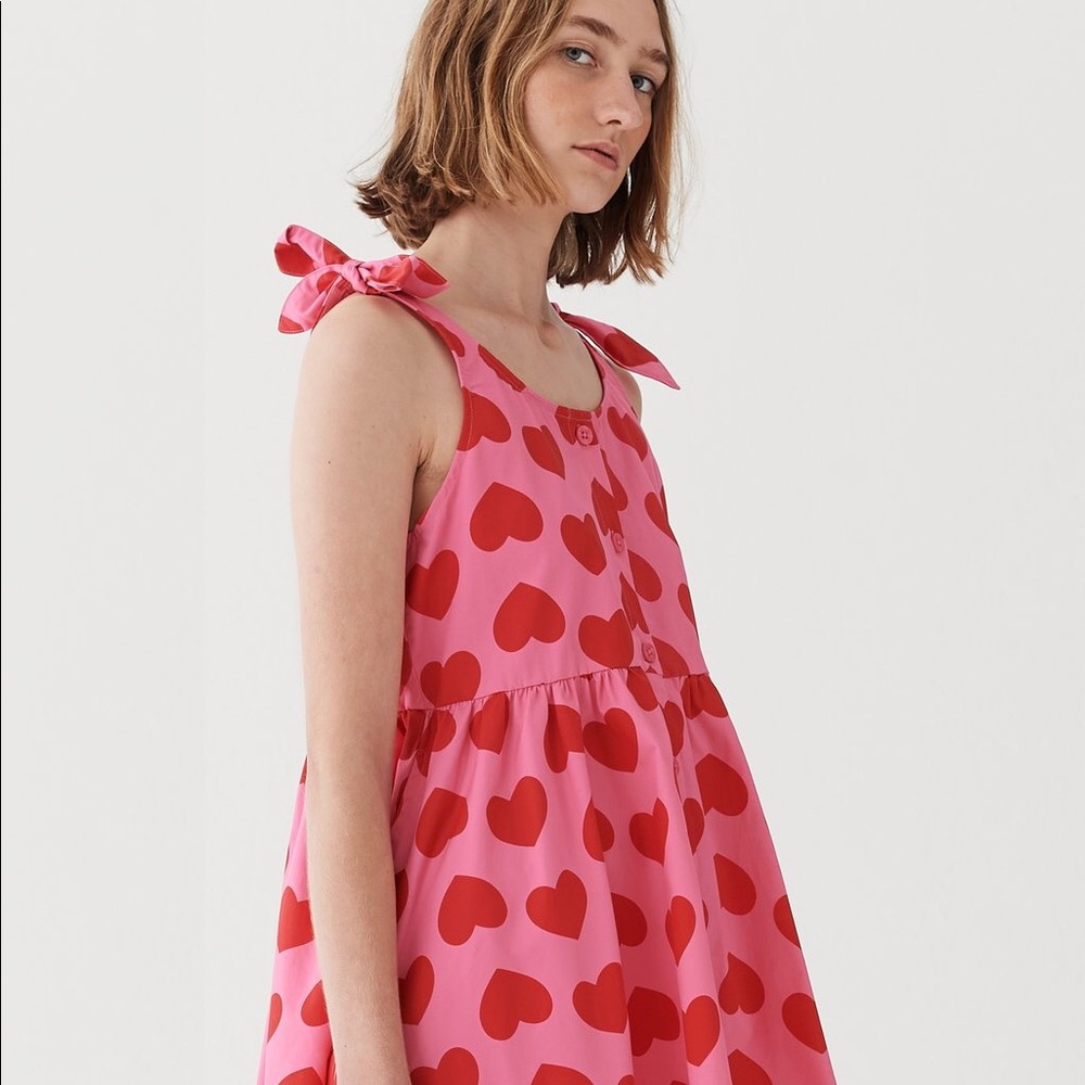 Lazy Oaf Heart Repeat Tie Dress
